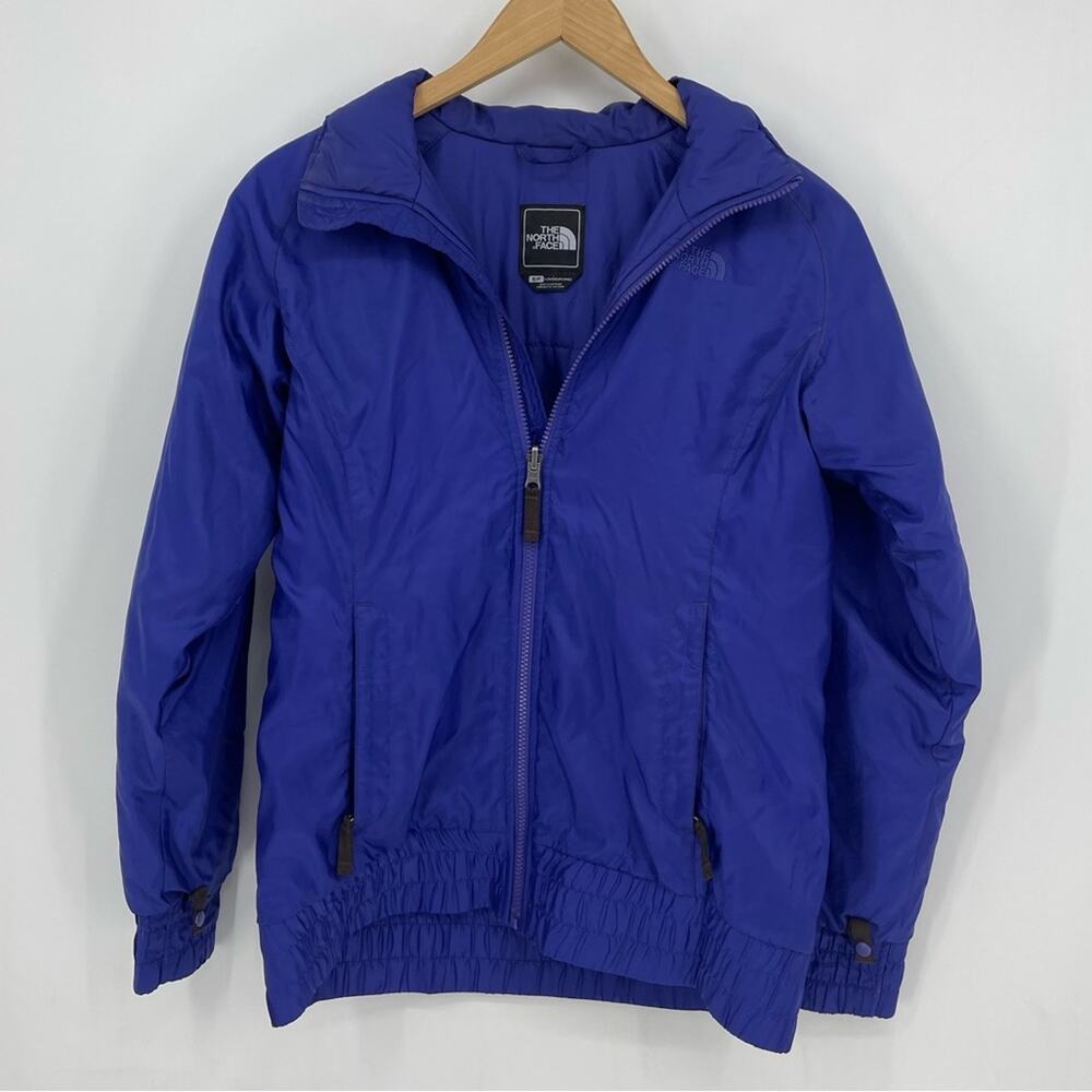 North Face Blue Zip Up Winter Coat Jacket Size Small